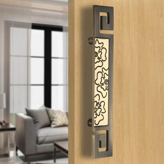 Modern Brass Pull Handle for Wooden Entrance Door | Allied Code .04