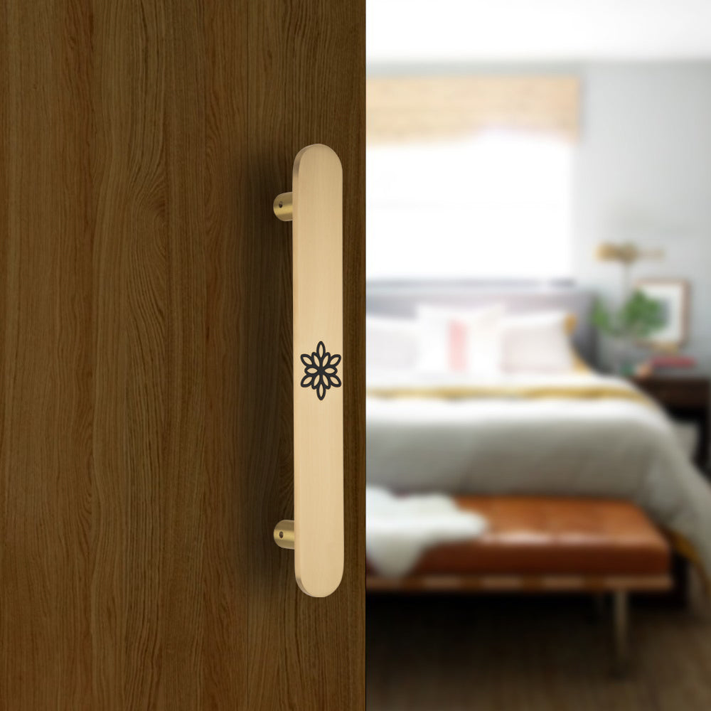 Allied Brass Pull Handle| Wooden Brass Door Handle | Brass Door Handle | Code- 59