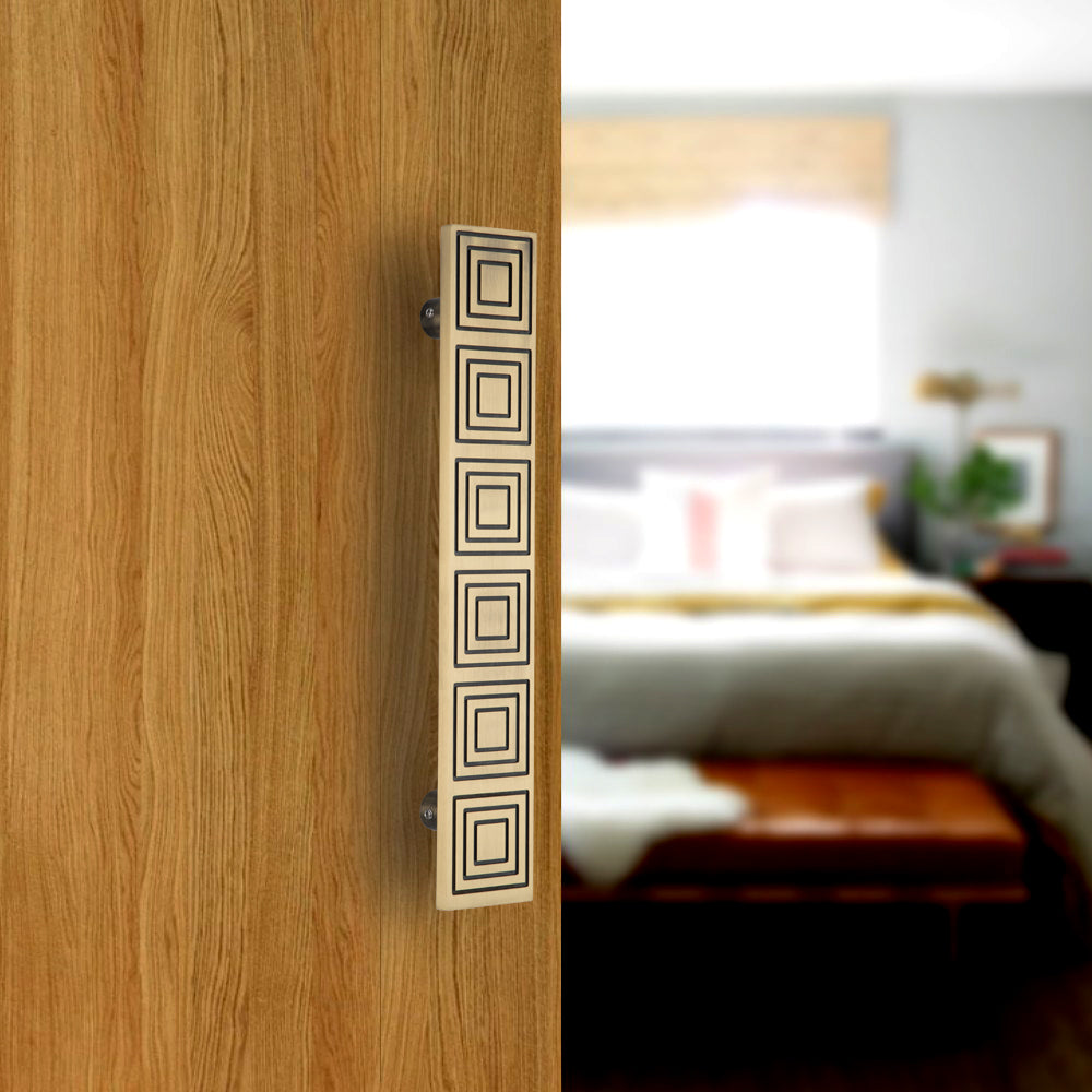 Allied Brass Pull Handle| Wooden Brass Door Handle | Brass Door Handle | Code- 36