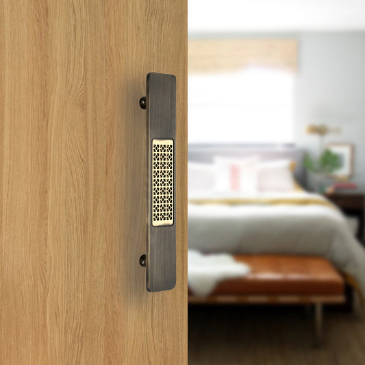 Classic Brass Door Pull Handle – Antique Brass Finish | Allied Code 07
