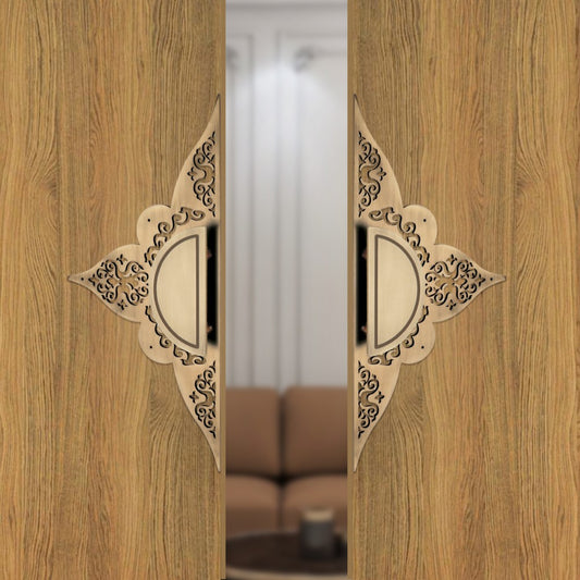 Steel Door Handle Pair Code - D05