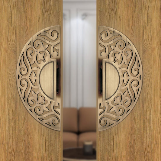 Steel Door Handle Pair Code - D08