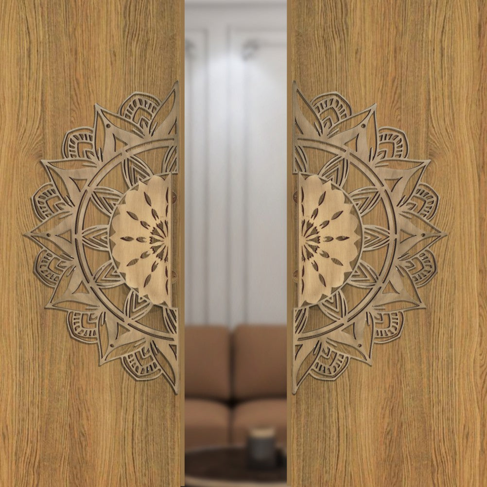 Steel Door Handle Pair Code - D18