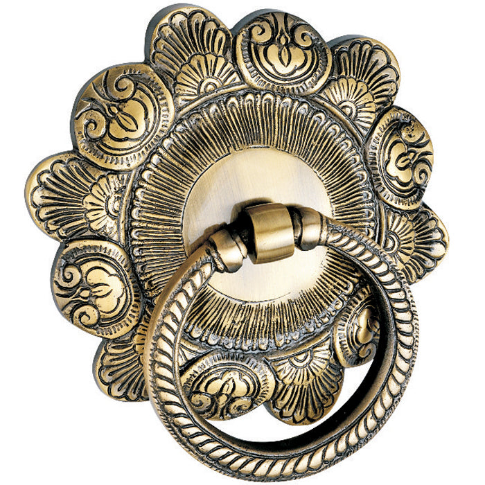 Allied Brass Door Knocker with Ring Handle Antique Finish