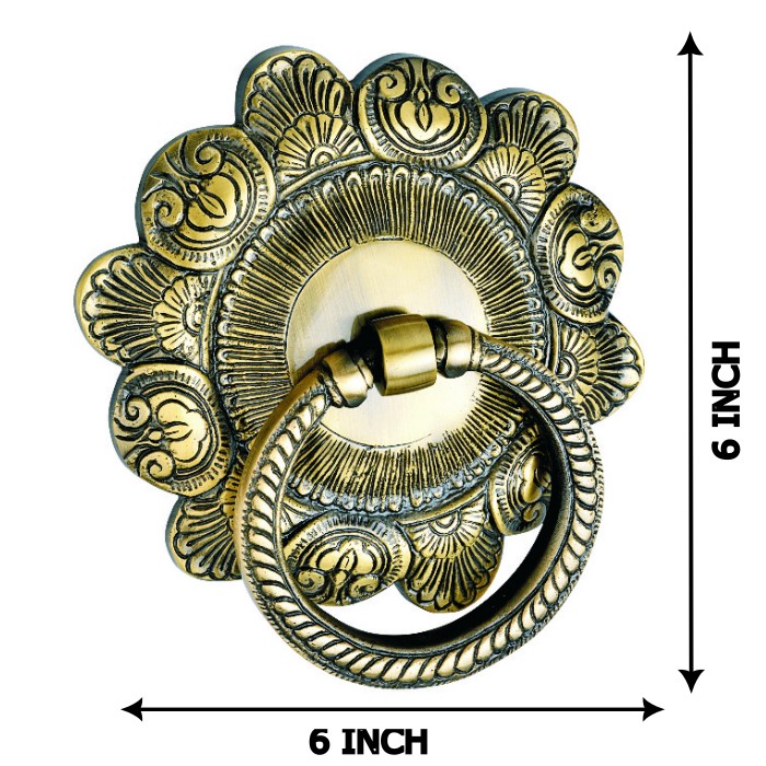 Allied Brass Door Knocker with Ring Handle Antique Finish