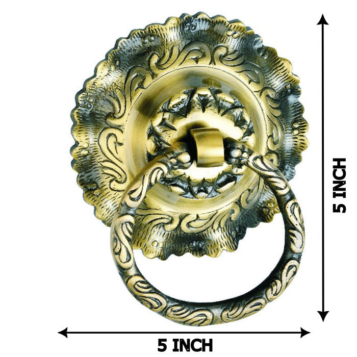 Allied Decora Dora Brass Door Knocker Beautiful Superior Quality with Antique Finish