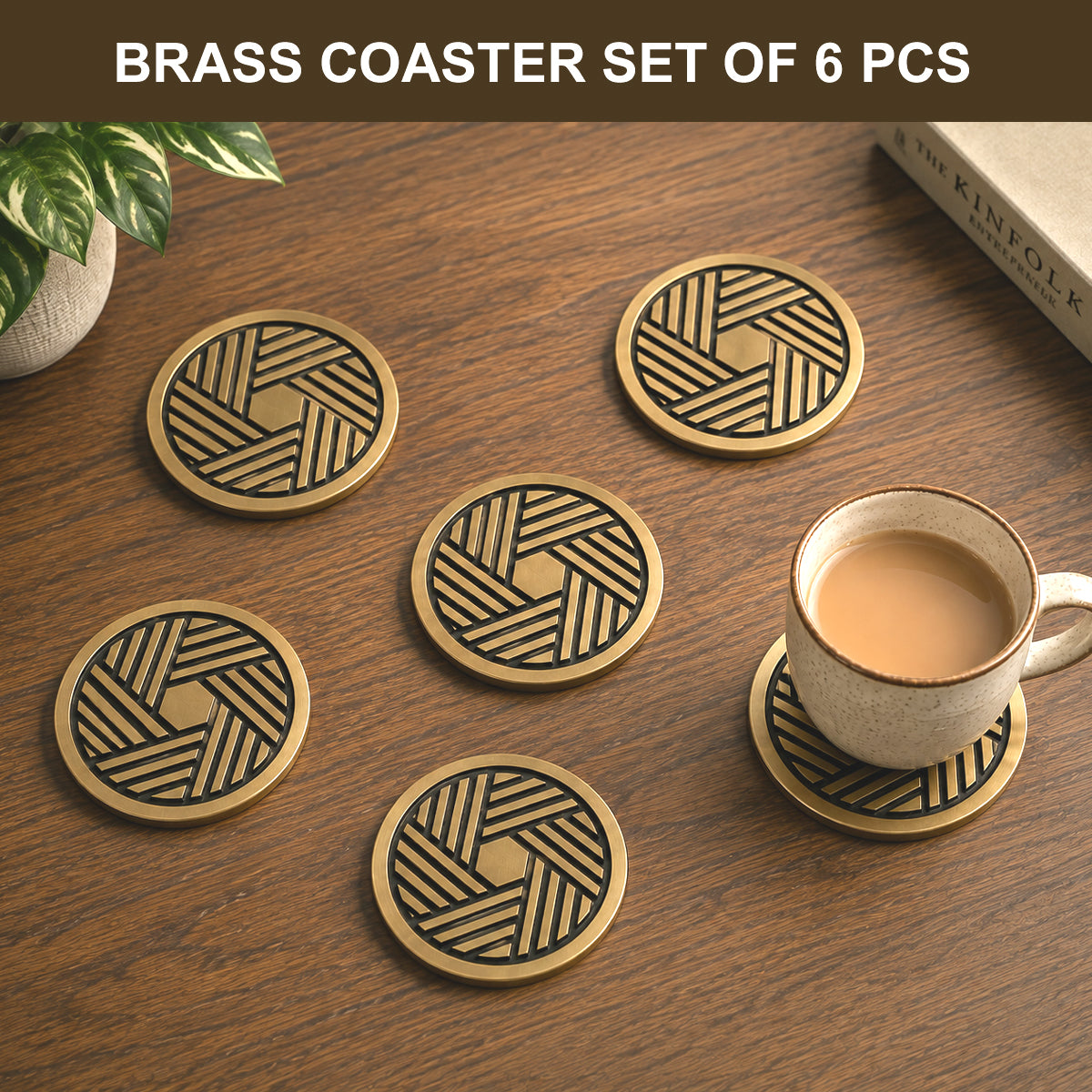 Brass coaster C8101