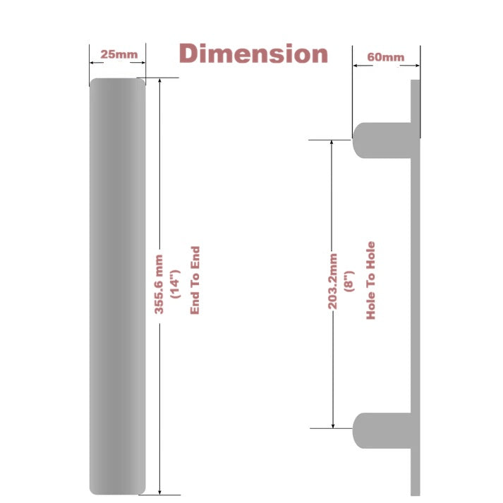 Allied Glass Door Handle | Wooden Door Handle | Door Handle | Stainless Steel | Code- 201