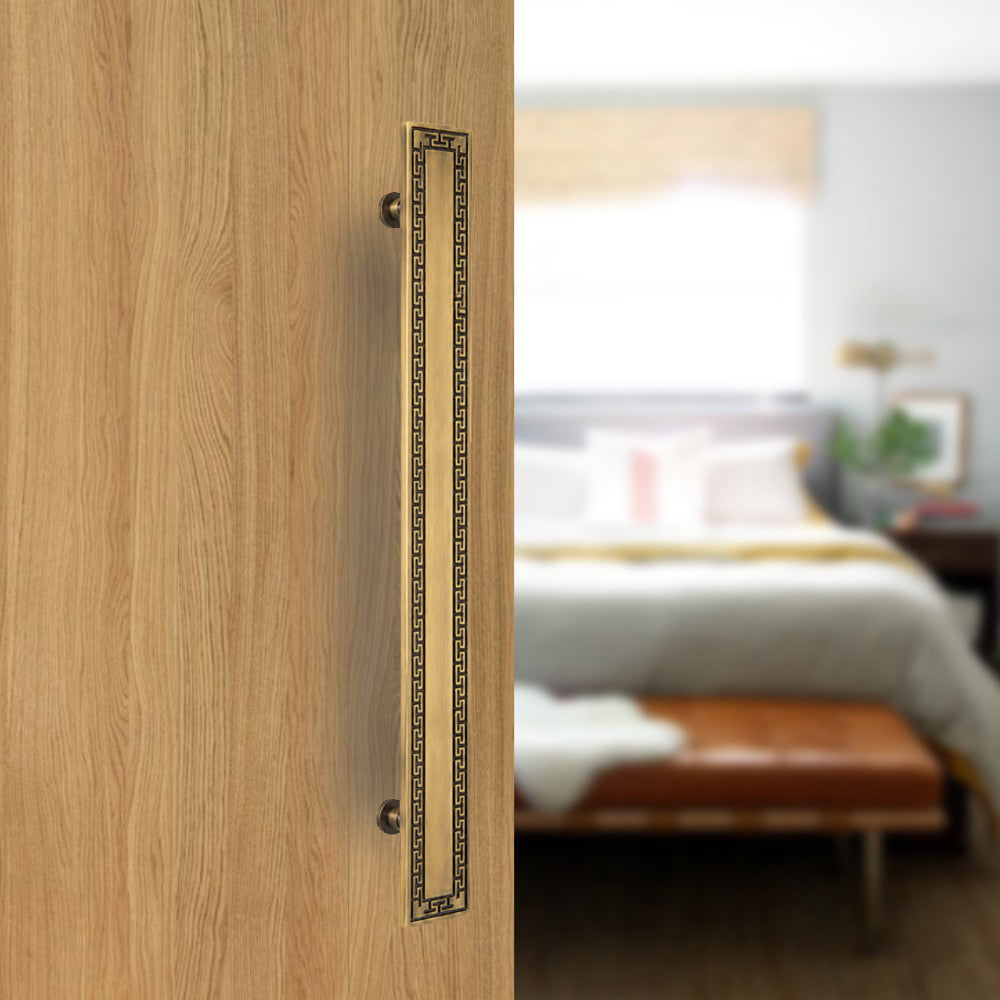 Allied Brass Pull Handle| Wooden Brass Door Handle | Brass Door Handle | Code- 35
