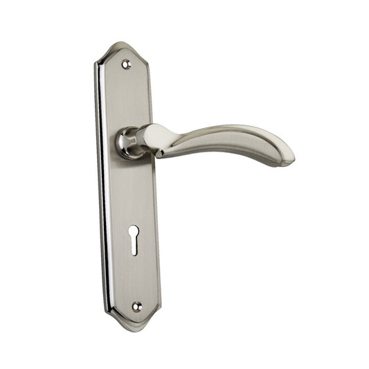 Allied 8 Inches Mortise Handle Set with KY Lock Body | SS Finish | 2 Keys | 6 Lever 65 mm Lock Set for Door | Code No.- 033