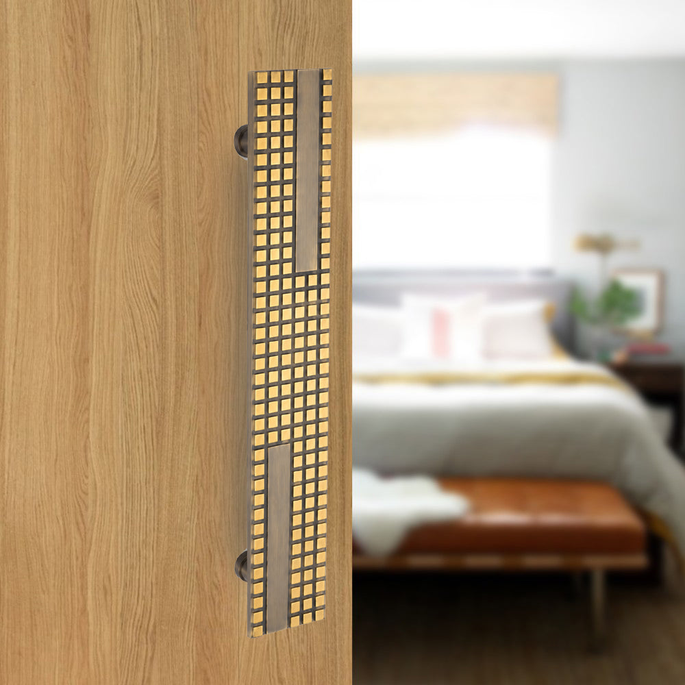 Allied Brass Pull Handle| Wooden Brass Door Handle | Brass Door Handle | Code- 34
