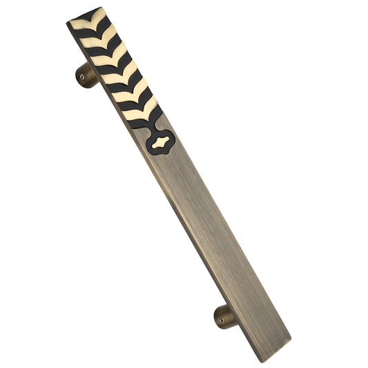 Allied Brass Pull Handle| Wooden Brass Door Handle | Brass Door Handle | Code- 09