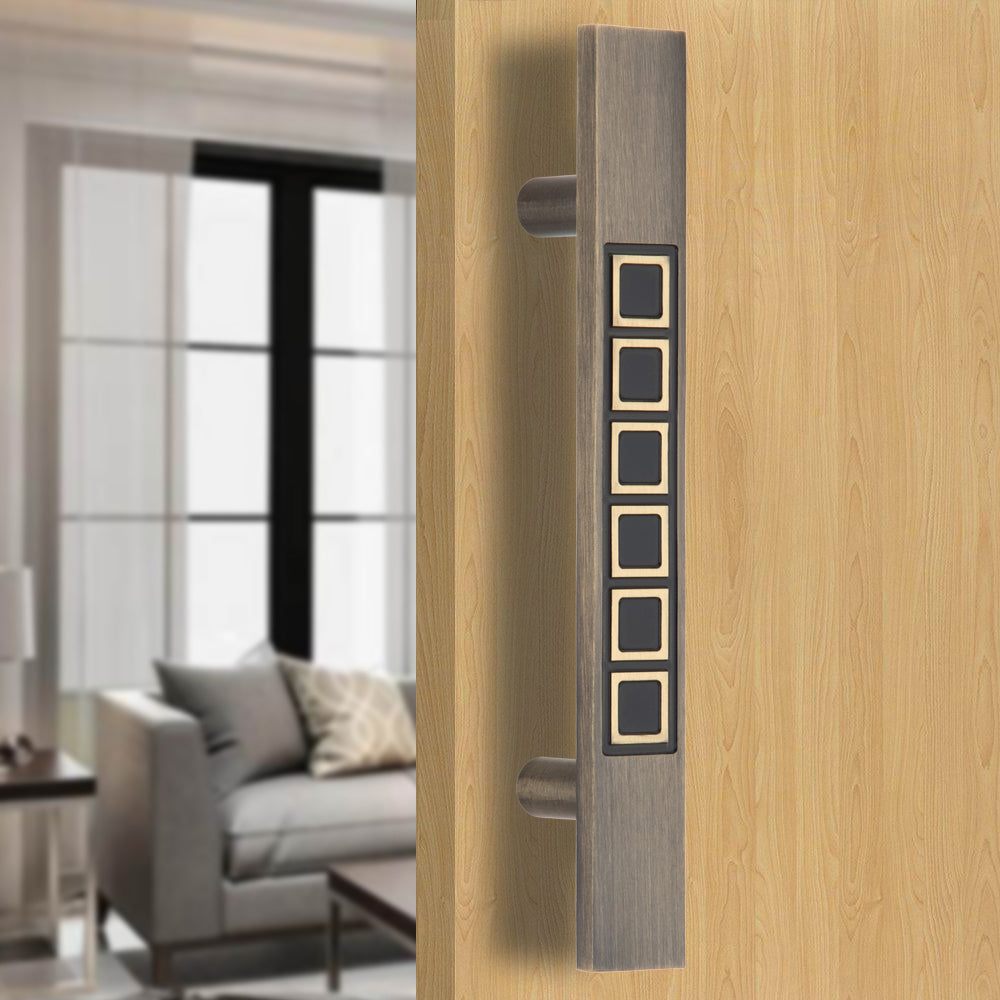 Premium Antique Brass Pull Handle for Entrance Door | Allied Code -Square