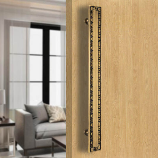 Brass Main Door Pull Handle for Wooden Door – Antique Brass Finish | Allied Code 35