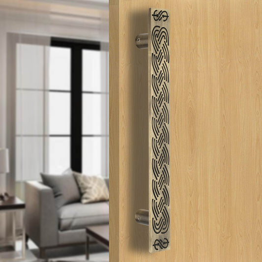 Decorative Solid Brass Pull Handle for Wooden Door | Allied Code .39