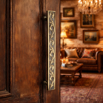 Allied Brass Pull Handle| Wooden Brass Door Handle | Brass Door Handle | Code- 62