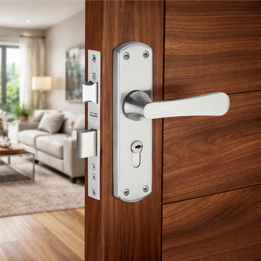 Stainless Steel 8 inch Handle Lock Set No. 410 SS Finish