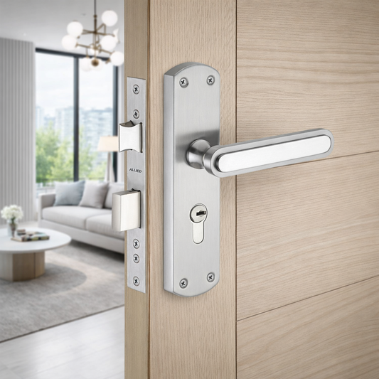 Stainless Steel 8 inch Handle Lock Set No. 412 SS Finish