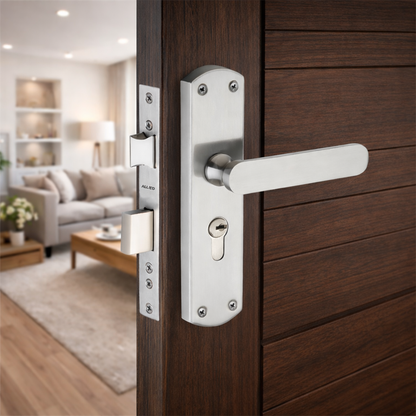 Stainless Steel 8 inch Handle Lock Set No. 413 SS Finish
