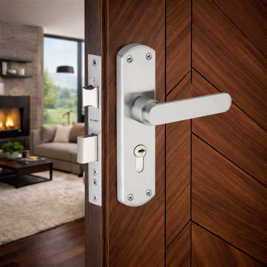 Stainless Steel 8 inch Handle Lock Set No. 414 SS Finish