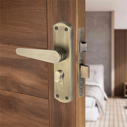 Stainless Steel 8 inch Handle Lock Set No. 415 Brass Antique