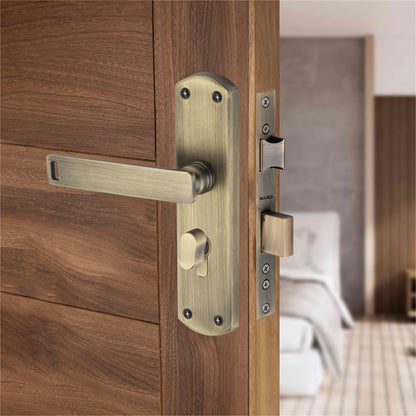 Stainless Steel 8 inch Handle Lock Set No. 416 Brass Antique