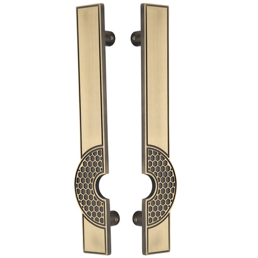 Allied Brass Pull Handle| Wooden Brass Door Handle | Brass Door Handle | Code- 31