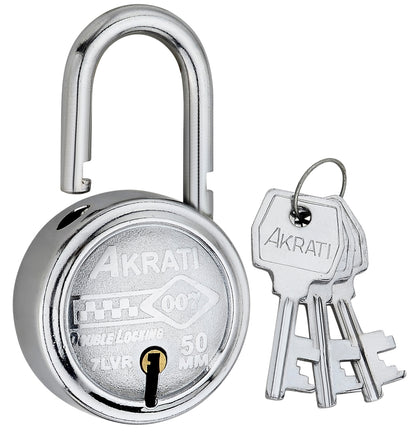 Allied Padlock –Stainless Steel Strong & Durable Security Lock for Home, Shop, Gate, Door & Cabinet Akrati Padlock 50 mm SS code : 007