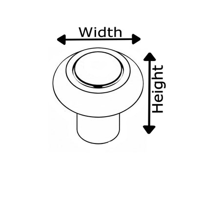 Allied ( code- 534 ) pack of 1 KNOB 27MM  black