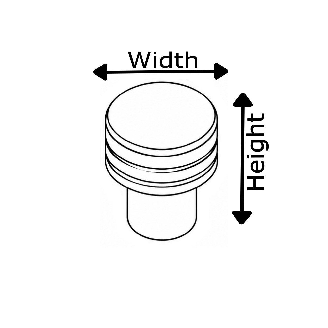 Allied stainless steel cabinet knob No. 536