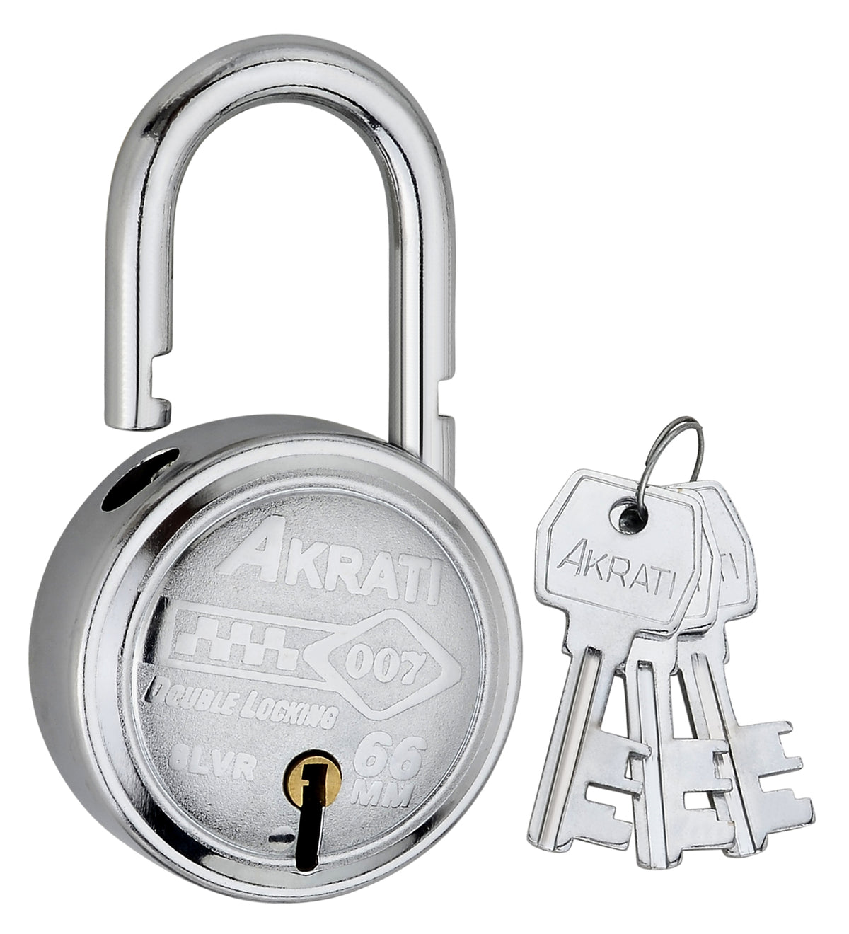 Allied Padlock –Stainless Steel Strong & Durable Security Lock for Home, Shop, Gate, Door & Cabinet Akrati Padlock 50 mm SS code : 007