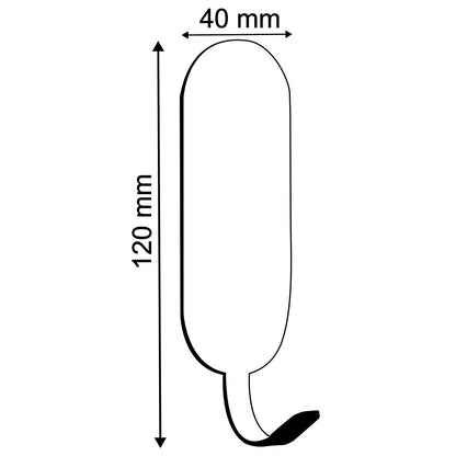 Allied Stainless Steel Self Adhesive Hook | Code - 720 | Square Shaped