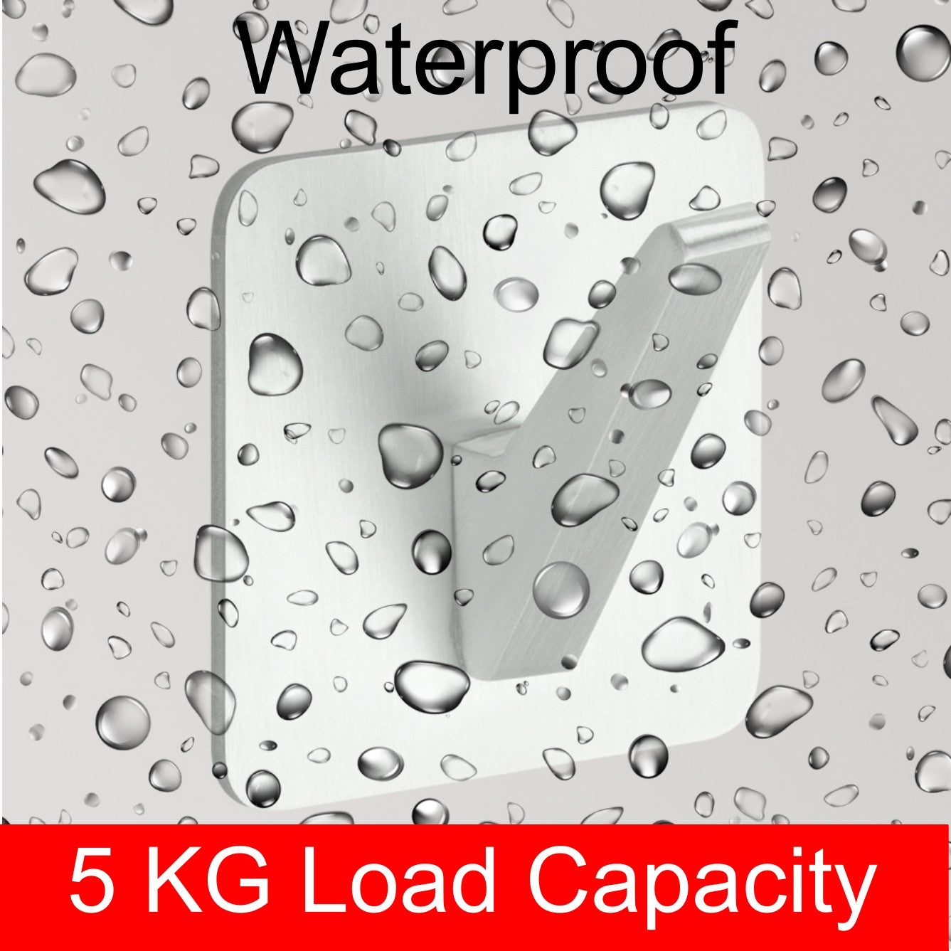 Allied Stainless Steel Self Adhesive Hook | Code - 718 | Square Shaped