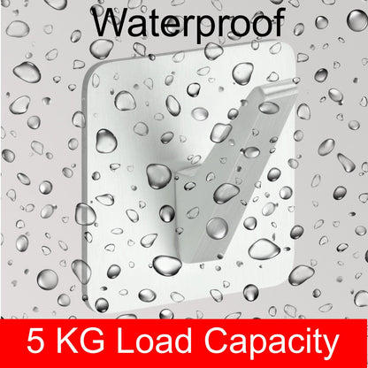 Allied Stainless Steel Self Adhesive Hook | Code - 718 | Square Shaped