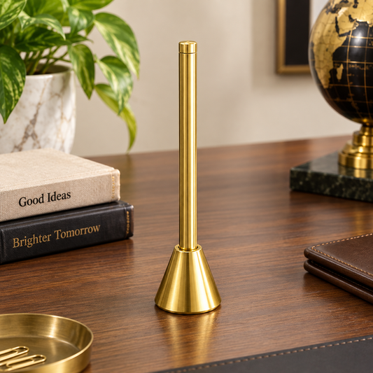 Brass Pen With Brass Stand