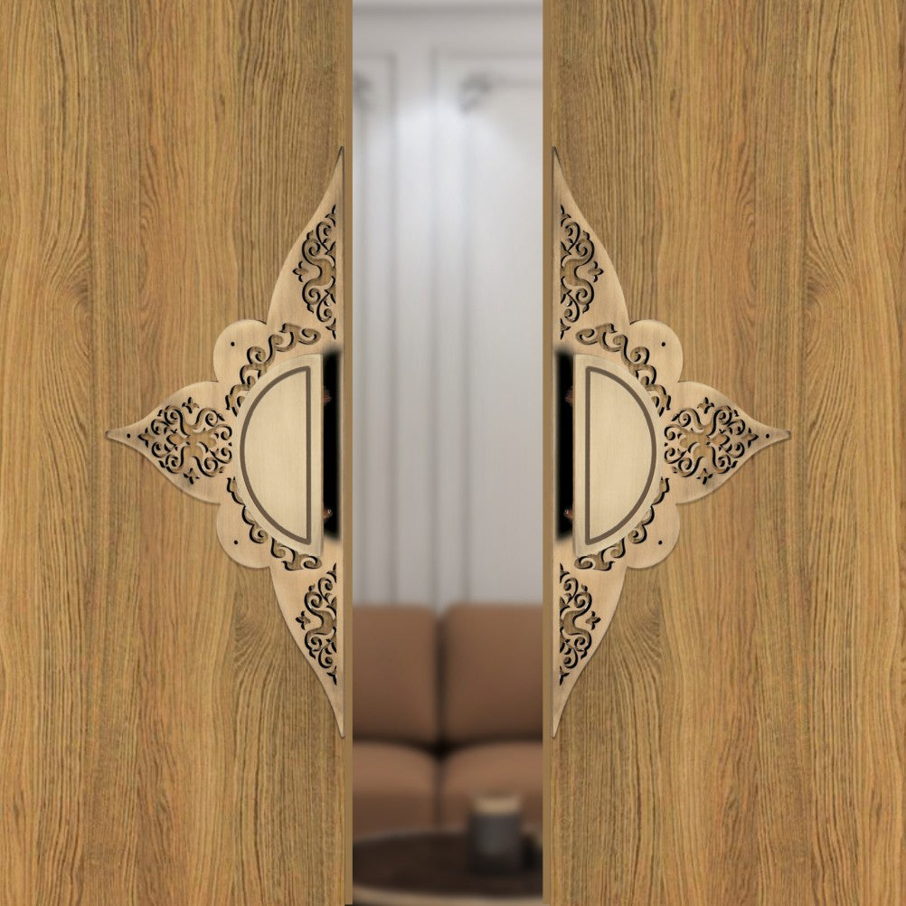 Steel Door Handle Pair Code - D05