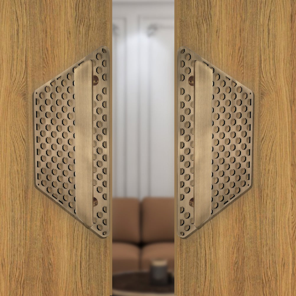 Steel Door Handle Pair Code - D07