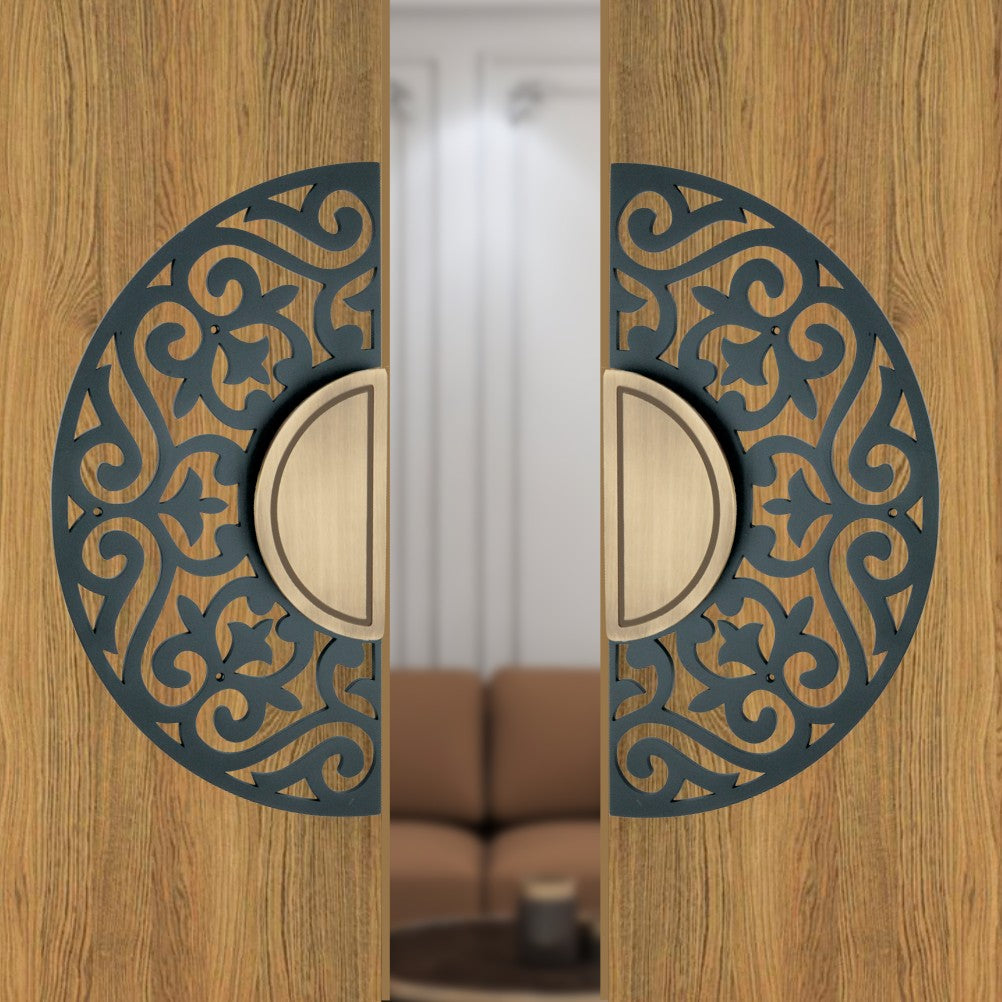 Steel Door Handle Pair Code - D08