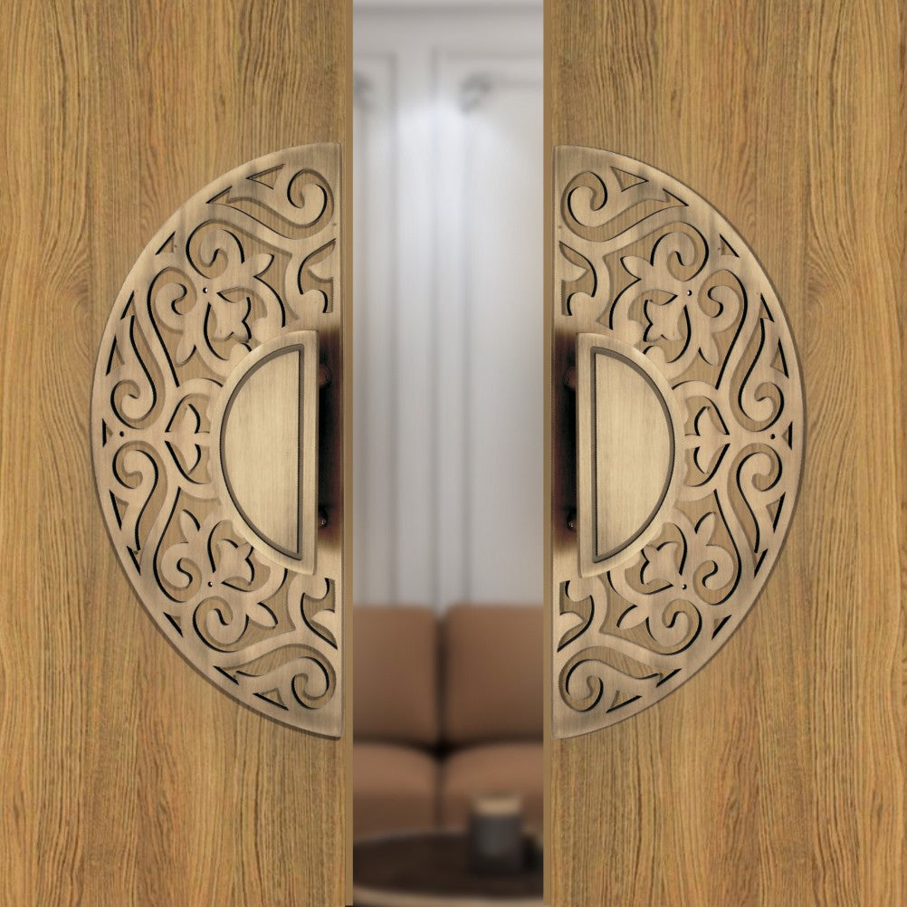 Steel Door Handle Pair Code - D08