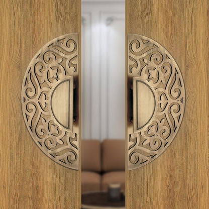 Steel Door Handle Pair Code - D08