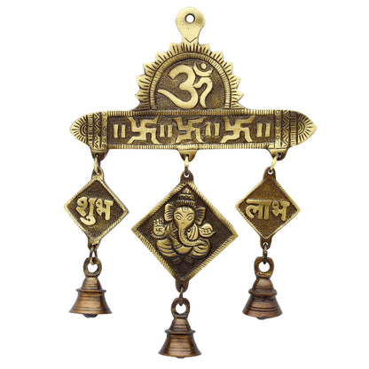 Allied Handicrafts Brass Large Subh Labh Wall Hanging, Beautiful Decoratives Wall Hanging | Diwali | Home Decor