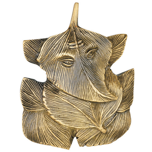 Allied patta Leaf Wall Hanging Sculpture Lord Idol Lucky Wall Arts Decorative Showpiece