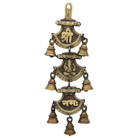 Allied Brass Subh Labh Wall Hanging Ghanti with 7 Bells, Beautiful Decoratives Wall Hanging | Diwali | Home Decor