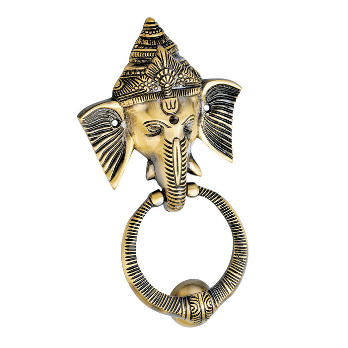 Beautiful Trishul Door Knocker in Brass with Antique Finish