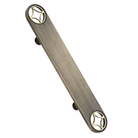 Classic Brass Door Pull Handle – Antique Brass Finish | Allied Code .08