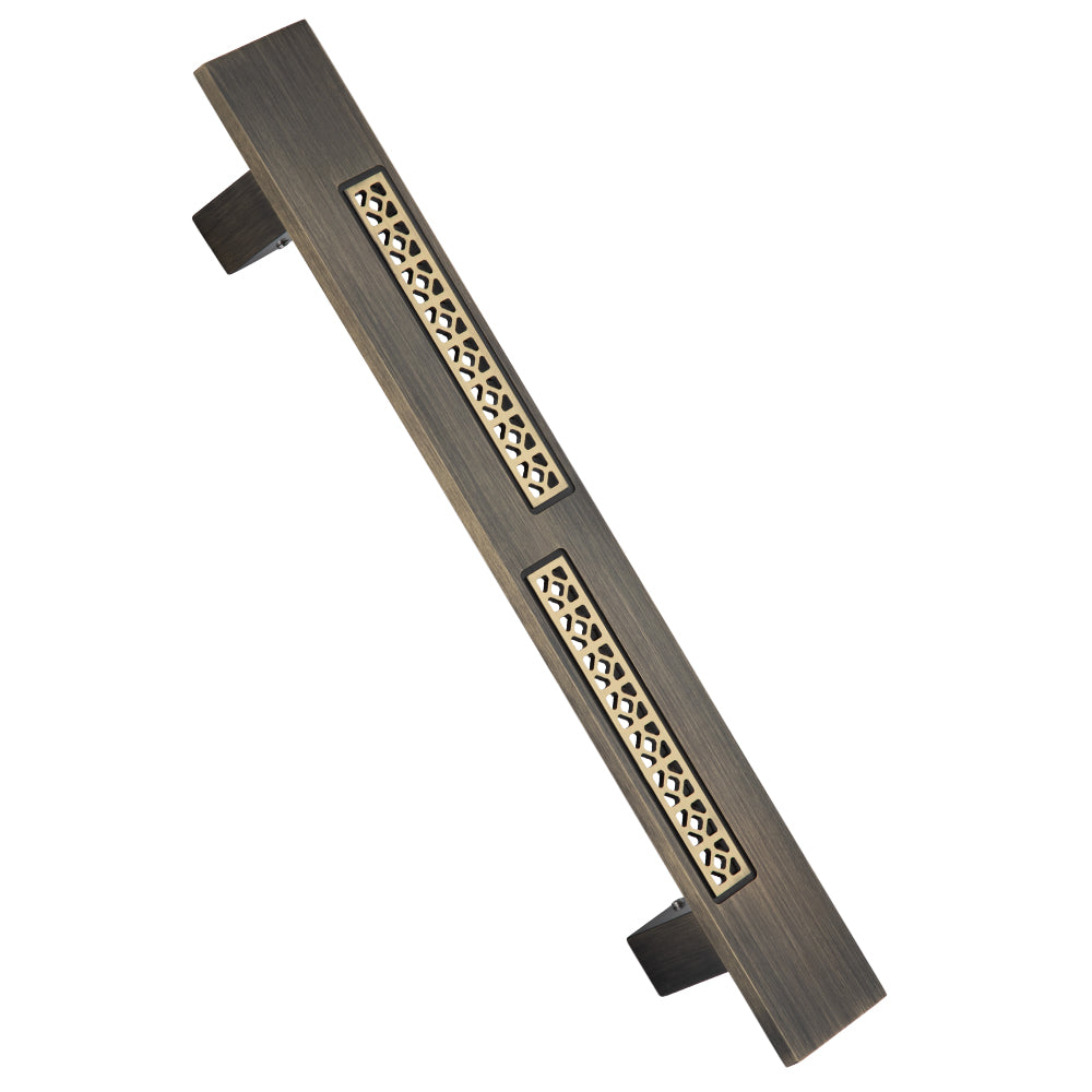 Classic Brass Door Pull Handle – Antique Brass Finish | Allied Code .32