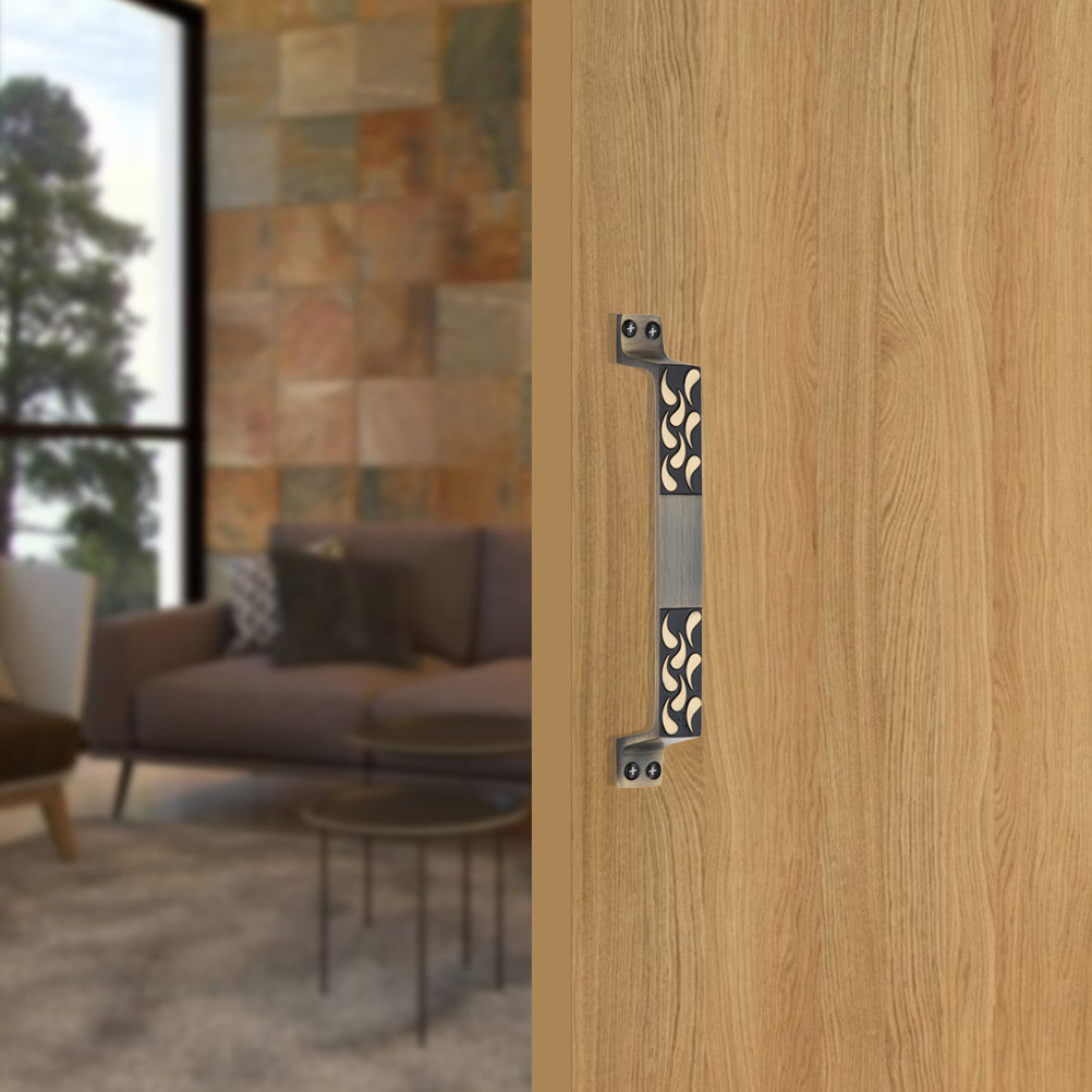Allied Brass Pull Handle| Wooden Brass Window Handle | Brass Window Handle | Code- OH05
