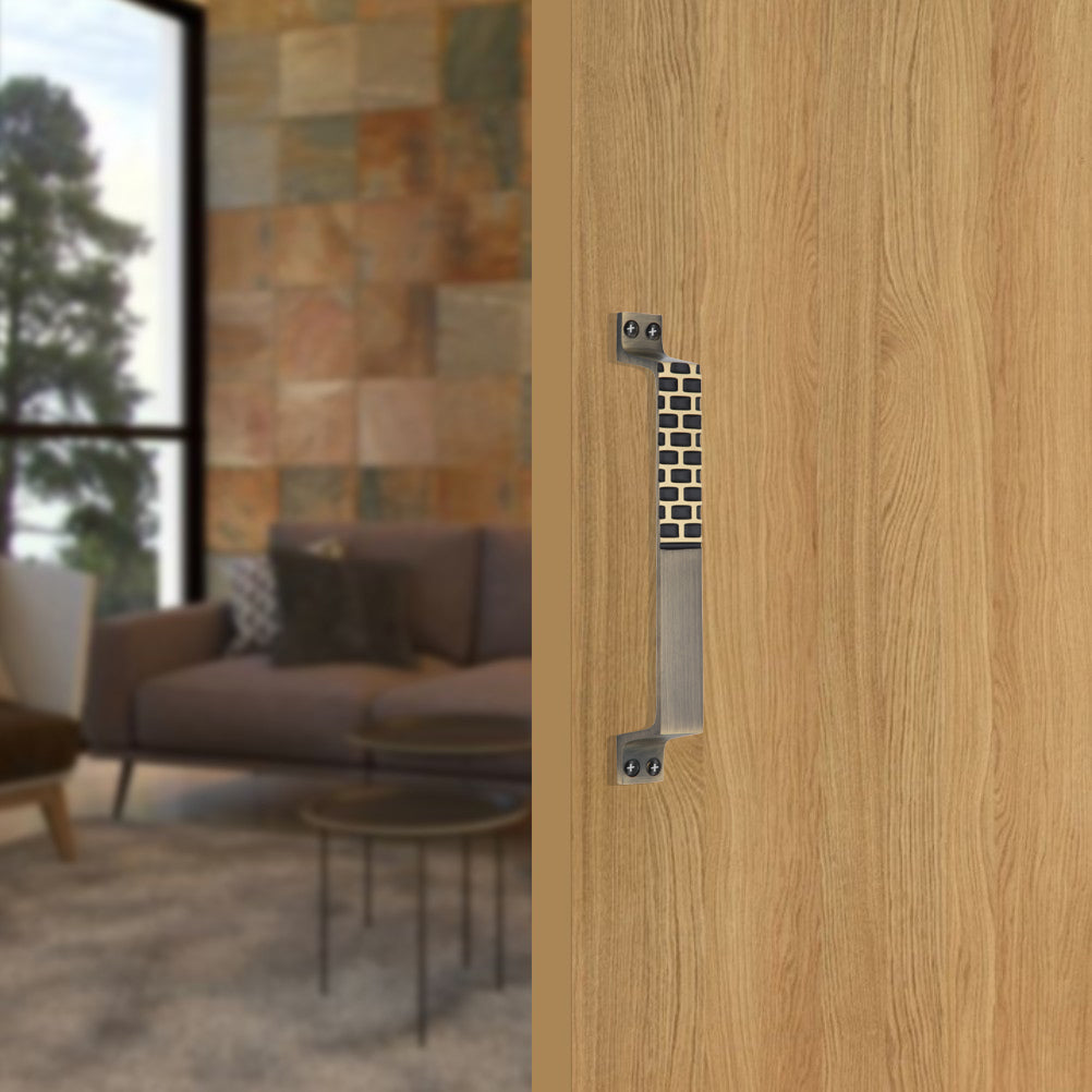 Allied Brass Pull Handle| Wooden Brass Window Handle | Brass Window Handle | Code- OH10