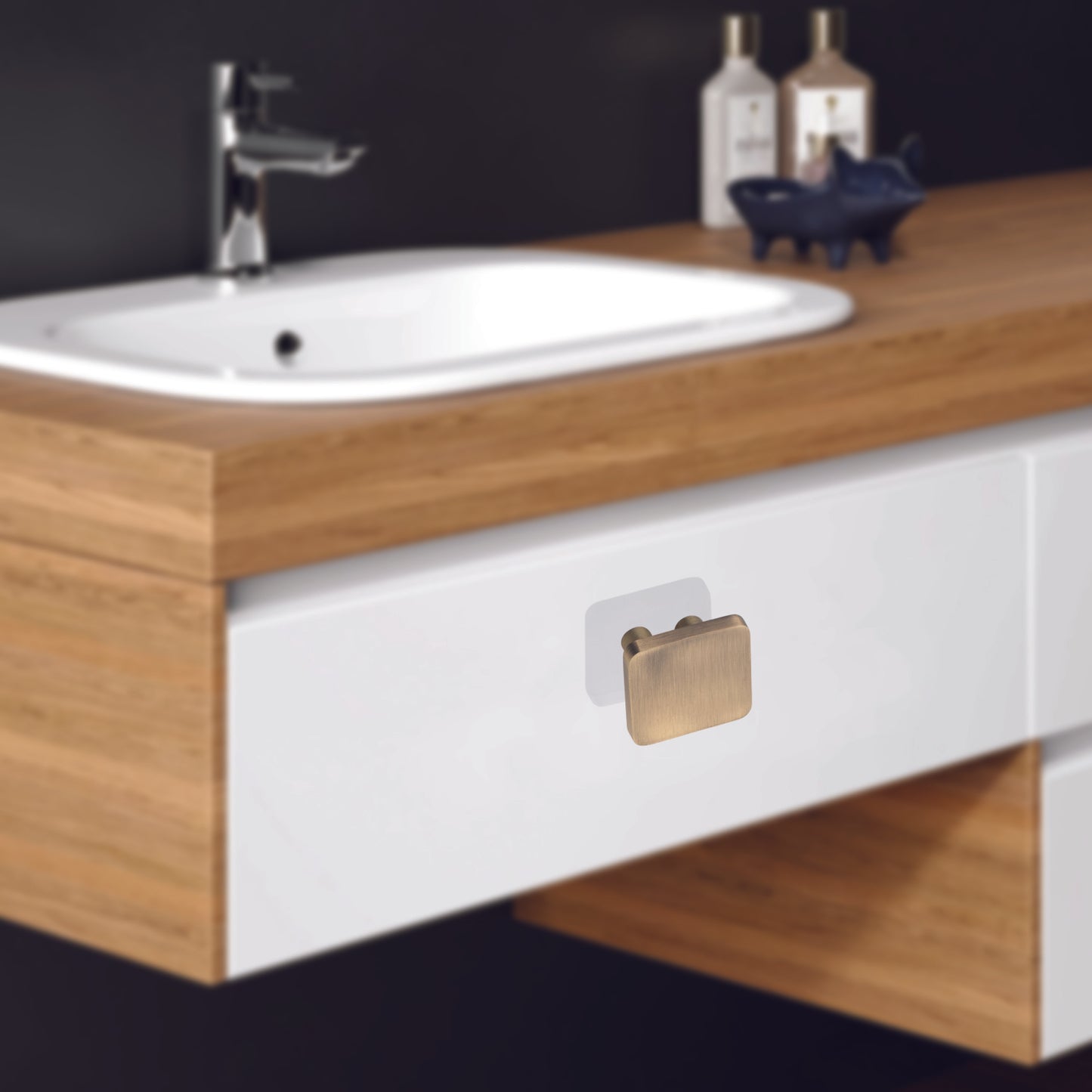 Allied Stainless Steel Square Knob