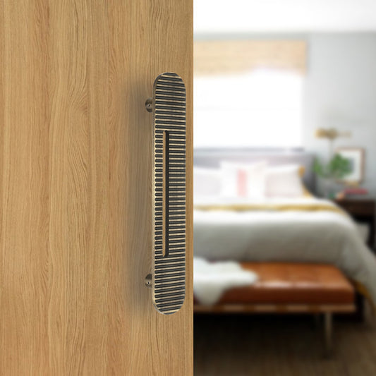 Classic Brass Door Pull Handle – Antique Brass Finish | Allied Code .26